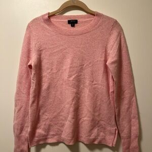 J. Crew Soft Cashmere Pink Crew Neck Sweater